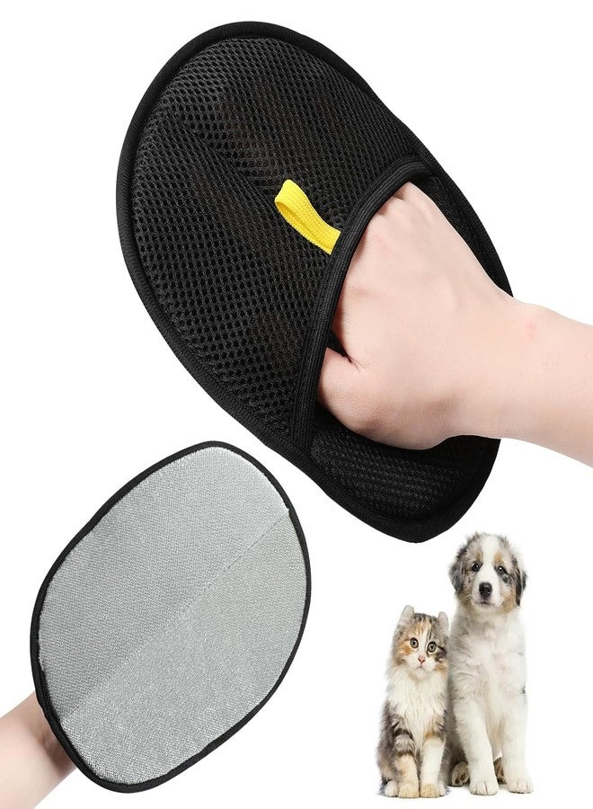 ABUDIT Pet Hair Remover Gloves - Electrostatic Cat & Dog Hair Removal Tool for Furniture, Couch, Carpet, Curtains - Reusable Pet Grooming Gloves for Animal Fur Cleaning - Upgraded Fur Remover - Image 1